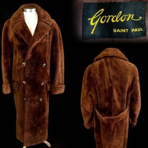1930s Double Breasted Belt BackTeddy Bear Coat 38